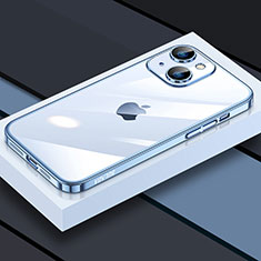 Funda Silicona Ultrafina Carcasa Transparente LD4 para Apple iPhone 15 Plus Azul