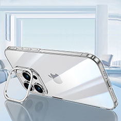 Funda Silicona Ultrafina Carcasa Transparente LD6 para Apple iPhone 14 Pro Max Plata