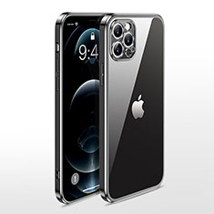 Funda Silicona Ultrafina Carcasa Transparente N01 para Apple iPhone 12 Pro Max Negro