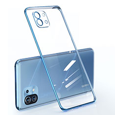 Funda Silicona Ultrafina Carcasa Transparente para Xiaomi Mi 11 Lite 5G Azul