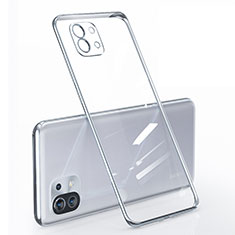 Funda Silicona Ultrafina Carcasa Transparente para Xiaomi Mi 11 Lite 5G Plata