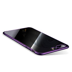 Funda Silicona Ultrafina Carcasa Transparente Q01 para Apple iPhone 7 Plus Morado