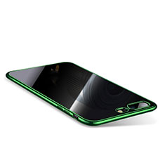 Funda Silicona Ultrafina Carcasa Transparente Q01 para Apple iPhone 7 Plus Verde