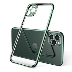 Funda Silicona Ultrafina Carcasa Transparente S01 para Apple iPhone 11 Pro Verde
