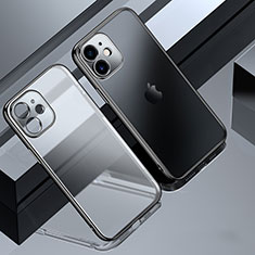 Funda Silicona Ultrafina Carcasa Transparente S01 para Apple iPhone 12 Mini Negro
