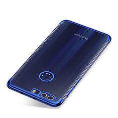 Funda Silicona Ultrafina Carcasa Transparente S01 para Huawei Honor 8 Azul