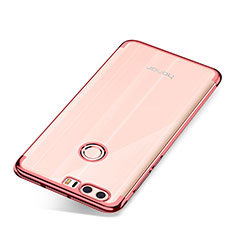 Funda Silicona Ultrafina Carcasa Transparente S01 para Huawei Honor 8 Oro Rosa