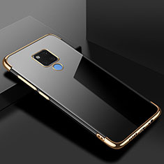 Funda Silicona Ultrafina Carcasa Transparente S01 para Huawei Mate 20 X 5G Oro