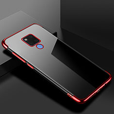 Funda Silicona Ultrafina Carcasa Transparente S01 para Huawei Mate 20 X 5G Rojo