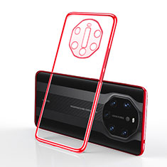 Funda Silicona Ultrafina Carcasa Transparente S01 para Huawei Mate 40 RS Rojo