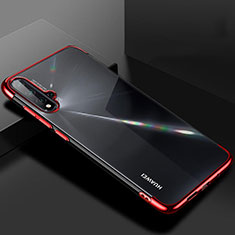 Funda Silicona Ultrafina Carcasa Transparente S01 para Huawei Nova 5 Pro Rojo