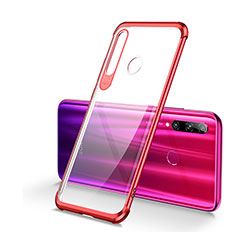 Funda Silicona Ultrafina Carcasa Transparente S01 para Huawei P Smart+ Plus (2019) Rojo