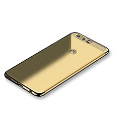Funda Silicona Ultrafina Carcasa Transparente S01 para Huawei P10 Plus Oro