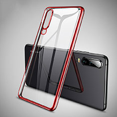 Funda Silicona Ultrafina Carcasa Transparente S01 para Huawei P30 Rojo
