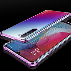 Funda Silicona Ultrafina Carcasa Transparente S01 para Oppo K7 5G Morado