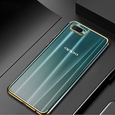 Funda Silicona Ultrafina Carcasa Transparente S01 para Oppo R15X Oro