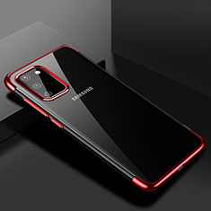 Funda Silicona Ultrafina Carcasa Transparente S01 para Samsung Galaxy S20 Rojo