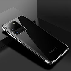 Funda Silicona Ultrafina Carcasa Transparente S01 para Samsung Galaxy S20 Ultra Plata