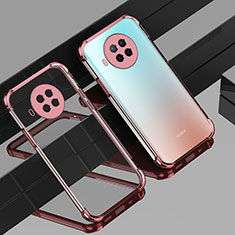 Funda Silicona Ultrafina Carcasa Transparente S01 para Xiaomi Mi 10i 5G Oro Rosa