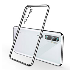 Funda Silicona Ultrafina Carcasa Transparente S01 para Xiaomi Mi Note 10 Plata