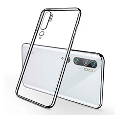 Funda Silicona Ultrafina Carcasa Transparente S01 para Xiaomi Mi Note 10 Pro Plata