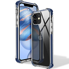 Funda Silicona Ultrafina Carcasa Transparente S02 para Apple iPhone 12 Mini Azul
