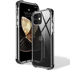 Funda Silicona Ultrafina Carcasa Transparente S02 para Apple iPhone 12 Mini Negro