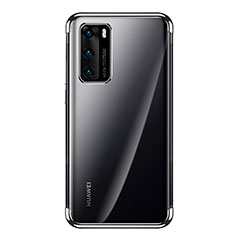 Funda Silicona Ultrafina Carcasa Transparente S02 para Huawei P40 Negro