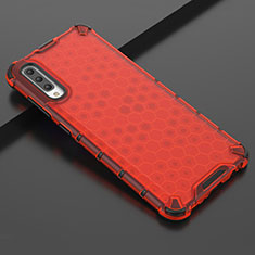 Funda Silicona Ultrafina Carcasa Transparente S02 para Samsung Galaxy A70S Rojo