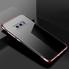 Funda Silicona Ultrafina Carcasa Transparente S02 para Samsung Galaxy S10e Oro Rosa