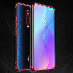 Funda Silicona Ultrafina Carcasa Transparente S02 para Xiaomi Mi 9T Pro Rojo