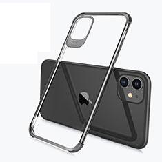 Funda Silicona Ultrafina Carcasa Transparente S03 para Apple iPhone 11 Negro