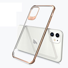 Funda Silicona Ultrafina Carcasa Transparente S03 para Apple iPhone 11 Oro