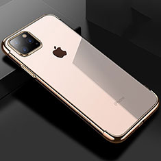 Funda Silicona Ultrafina Carcasa Transparente S03 para Apple iPhone 11 Pro Oro