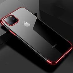 Funda Silicona Ultrafina Carcasa Transparente S03 para Apple iPhone 11 Pro Rojo