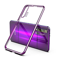 Funda Silicona Ultrafina Carcasa Transparente S03 para Huawei Honor 20 Pro Morado