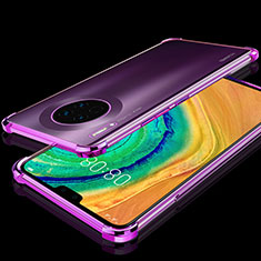 Funda Silicona Ultrafina Carcasa Transparente S03 para Huawei Mate 30 Pro 5G Morado