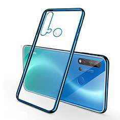 Funda Silicona Ultrafina Carcasa Transparente S03 para Huawei Nova 5i Azul
