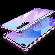 Funda Silicona Ultrafina Carcasa Transparente S03 para Huawei Nova 6 5G Morado