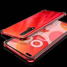 Funda Silicona Ultrafina Carcasa Transparente S03 para Huawei Nova 6 5G Rojo