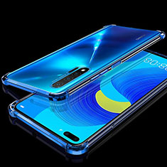 Funda Silicona Ultrafina Carcasa Transparente S03 para Huawei Nova 6 Azul