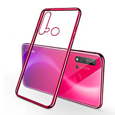 Funda Silicona Ultrafina Carcasa Transparente S03 para Huawei P20 Lite (2019) Rojo