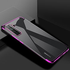 Funda Silicona Ultrafina Carcasa Transparente S03 para Huawei P40 Lite 5G Morado