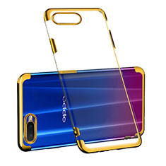 Funda Silicona Ultrafina Carcasa Transparente S03 para Oppo R17 Neo Oro