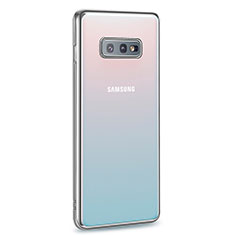 Funda Silicona Ultrafina Carcasa Transparente S03 para Samsung Galaxy S10e Plata
