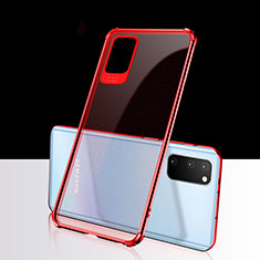Funda Silicona Ultrafina Carcasa Transparente S03 para Samsung Galaxy S20 Plus 5G Rojo