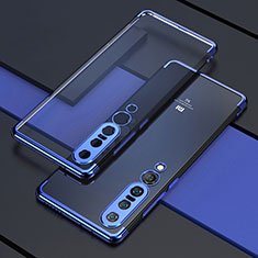 Funda Silicona Ultrafina Carcasa Transparente S03 para Xiaomi Mi 10 Pro Azul