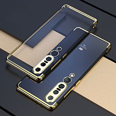 Funda Silicona Ultrafina Carcasa Transparente S03 para Xiaomi Mi 10 Pro Oro