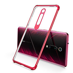 Funda Silicona Ultrafina Carcasa Transparente S03 para Xiaomi Redmi K20 Rojo