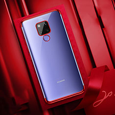 Funda Silicona Ultrafina Carcasa Transparente S04 para Huawei Mate 20 X 5G Rojo